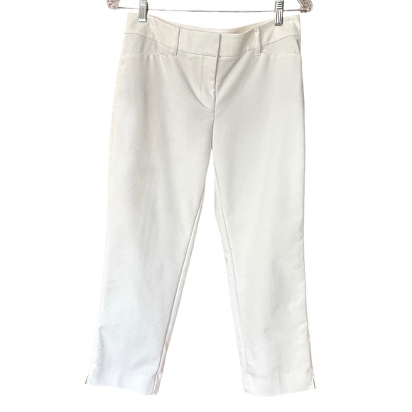 White House Black Market Pants - White House Black Market Perfect Form Crop Pant White Size 6